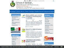 Tablet Screenshot of comune.sandrigo.vi.it